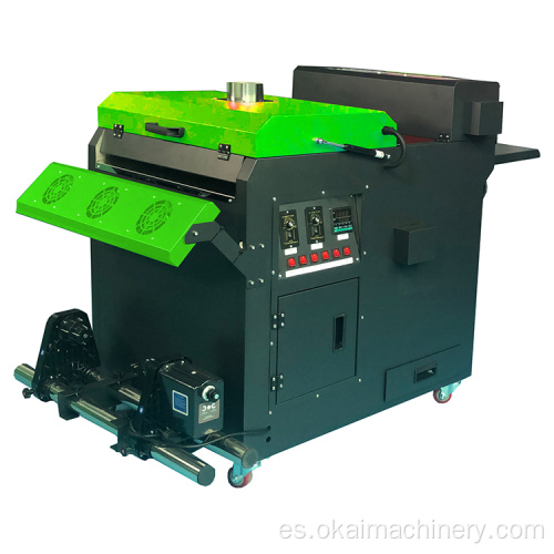 máquinas de impresión de máquina de polvo de agitación dtf de doble cabezal